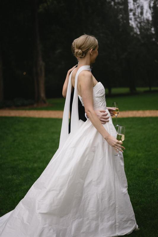 Anna wears our Madelyn Julianne gown from our Bespoke collection.