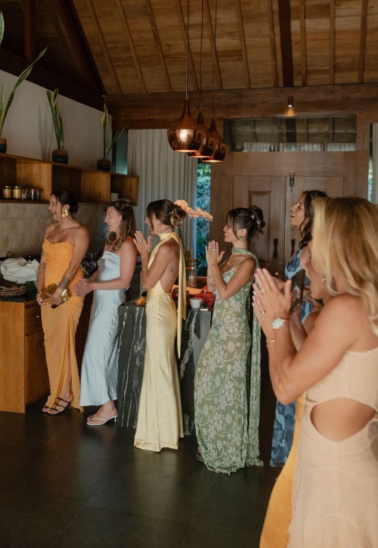 Elif & Syddarta - Madelyn Dip & Julianne- shantung silk wedding dress - KWH Bridal