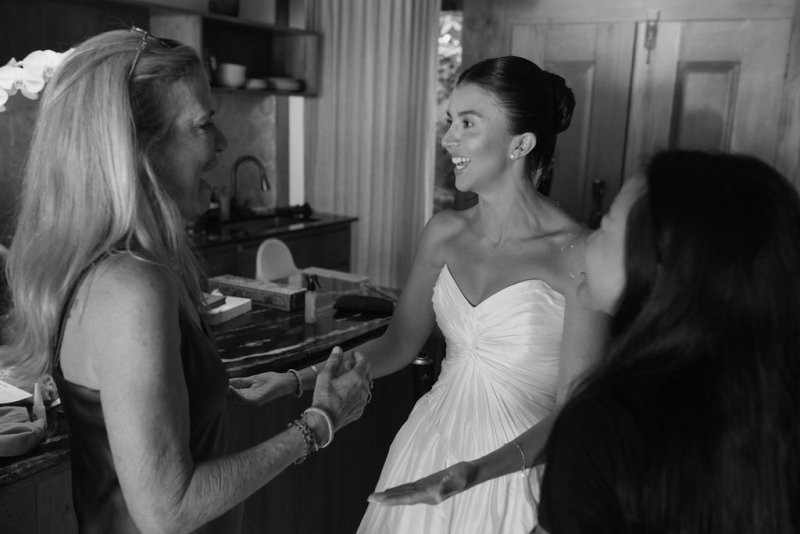 Elif & Syddarta - Madelyn Dip & Julianne- shantung silk wedding dress - KWH Bridal