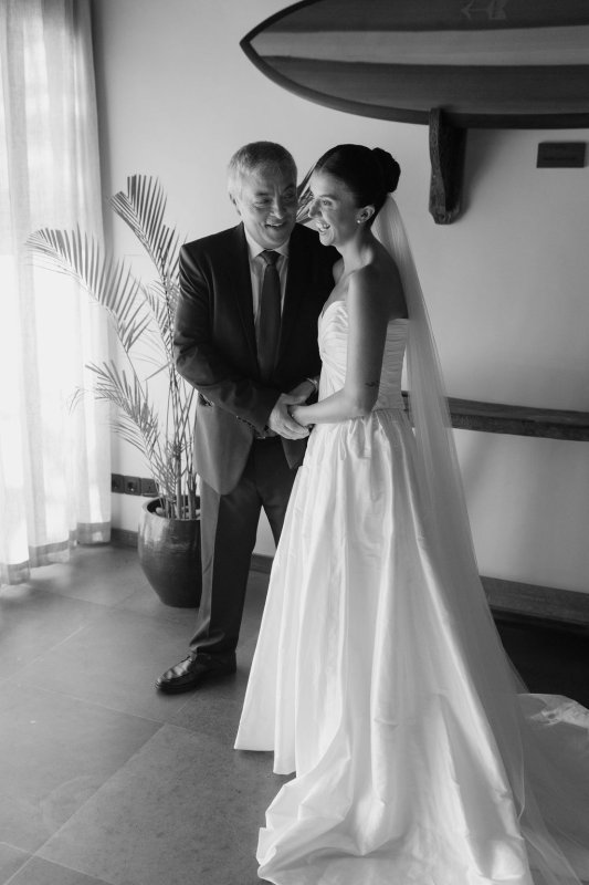 Elif & Syddarta - Madelyn Dip & Julianne- shantung silk wedding dress - KWH Bridal