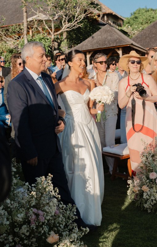Elif & Syddarta - Madelyn Dip & Julianne- shantung silk wedding dress - KWH Bridal