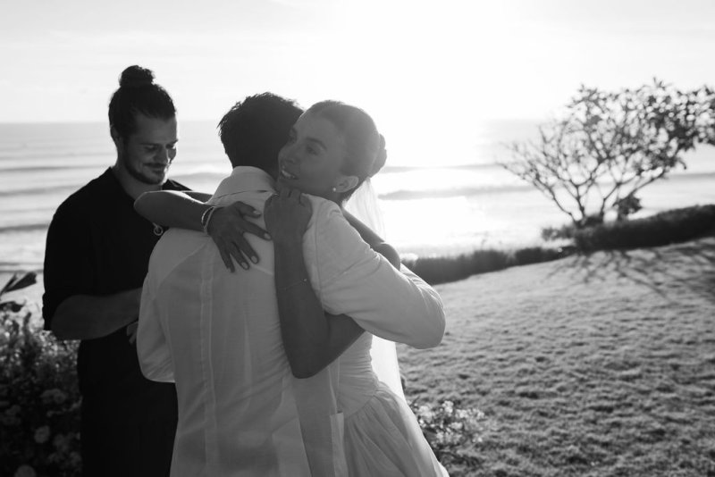 Elif & Syddarta - Madelyn Dip & Julianne- shantung silk wedding dress - KWH Bridal
