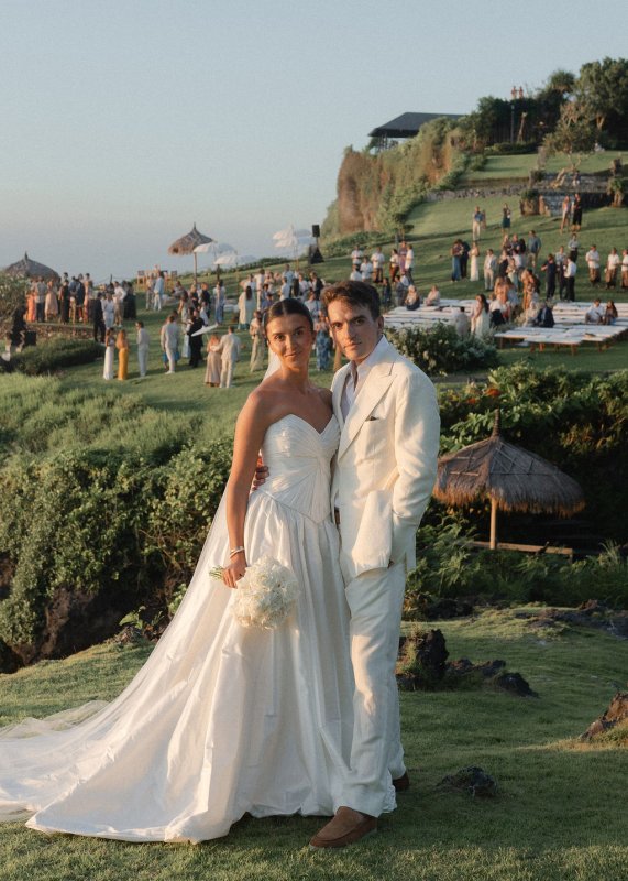 Elif & Syddarta - Madelyn Dip & Julianne- shantung silk wedding dress - KWH Bridal
