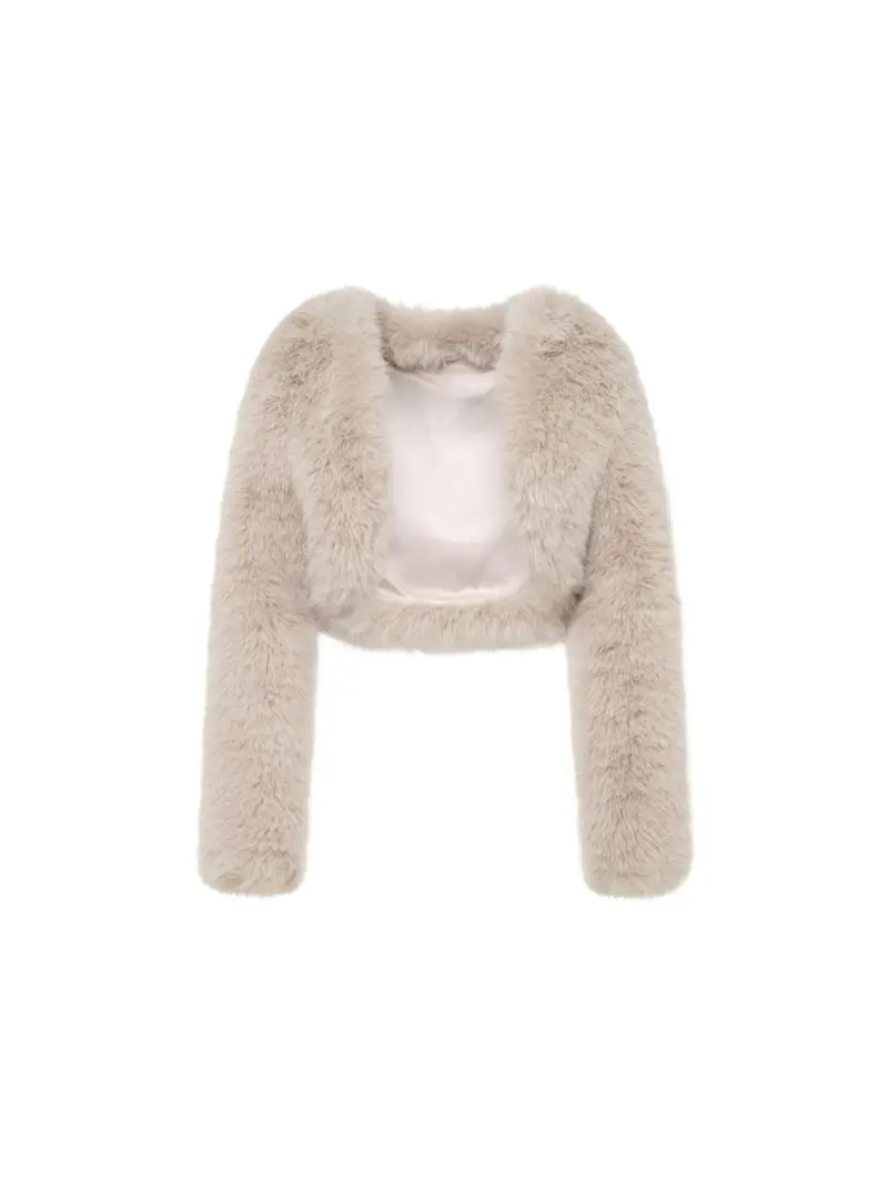 Unreal Fur Empress Jacket Modern Bridal Fur KWH Bridal