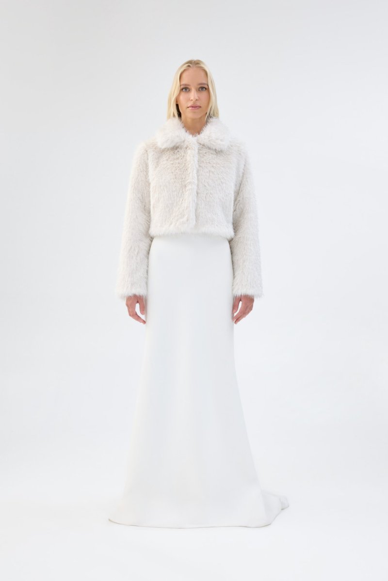 Faux Fur Bridal Jacket, Milky Way Jacket by Unreal Fur