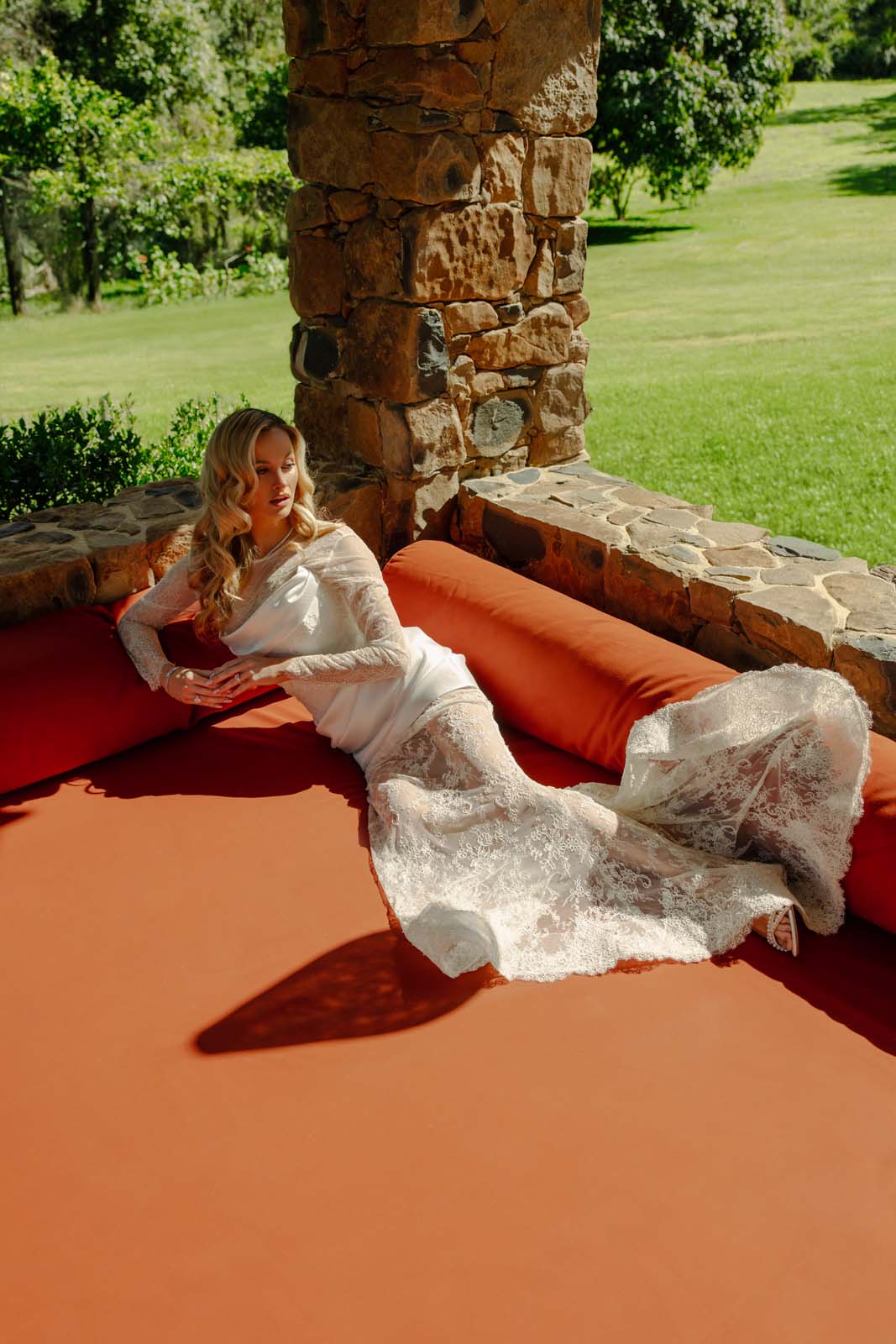 Sheer lace wedding dress, karen willis holmes, KWH Bridal, wedding dresses Australia