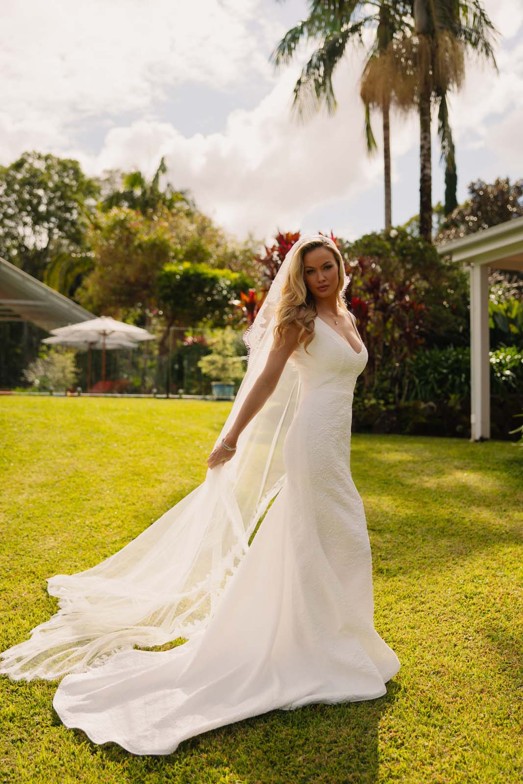 V neck Wedding dress, Balmain Karen Willis Holmes, Wedding dresses Australia
