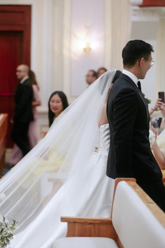 bride in her wedding gown, bridal fashion