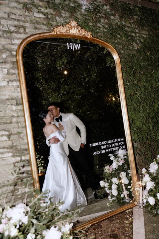 bride in her wedding gown, bridal fashion