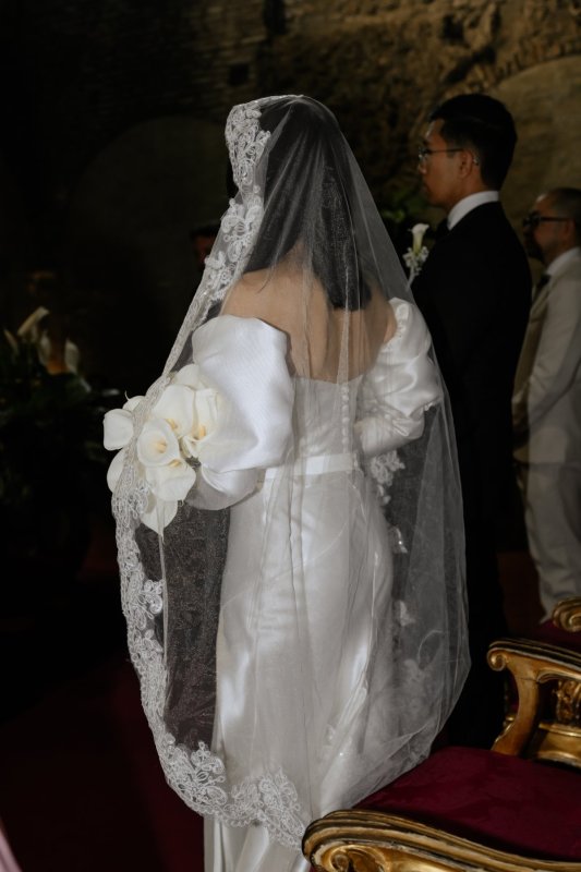 bride in her wedding gown, bridal fashion
