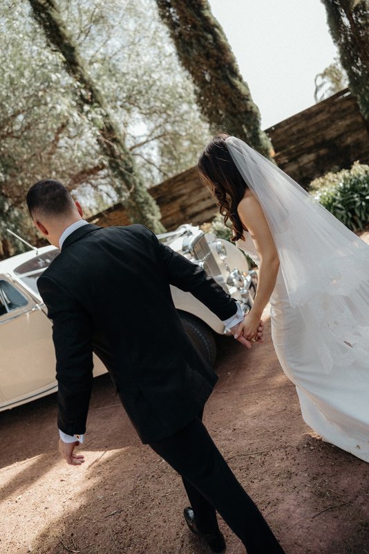 bride in her bridal/ wedding gown