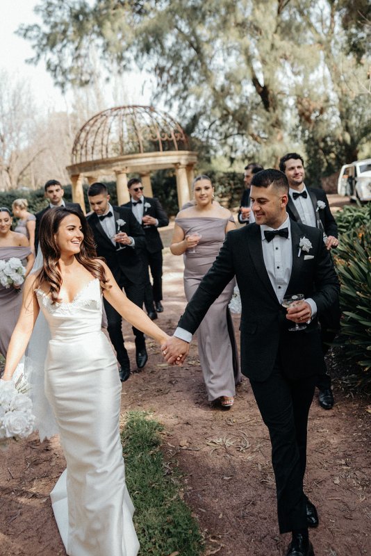 bride in her bridal/ wedding gown