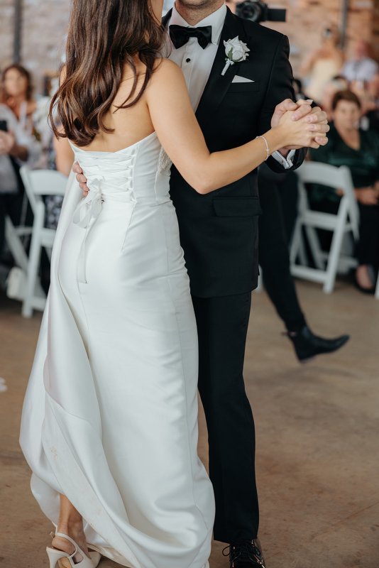 bride in her bridal/ wedding gown