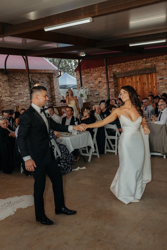 bride in her bridal/ wedding gown