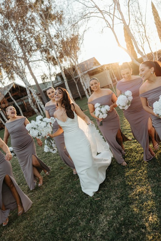 bride in her bridal/ wedding gown