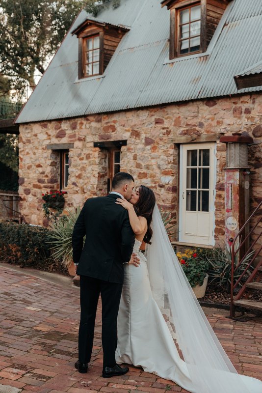 bride in her bridal/ wedding gown
