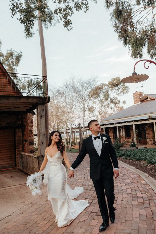 bride in her bridal/ wedding gown