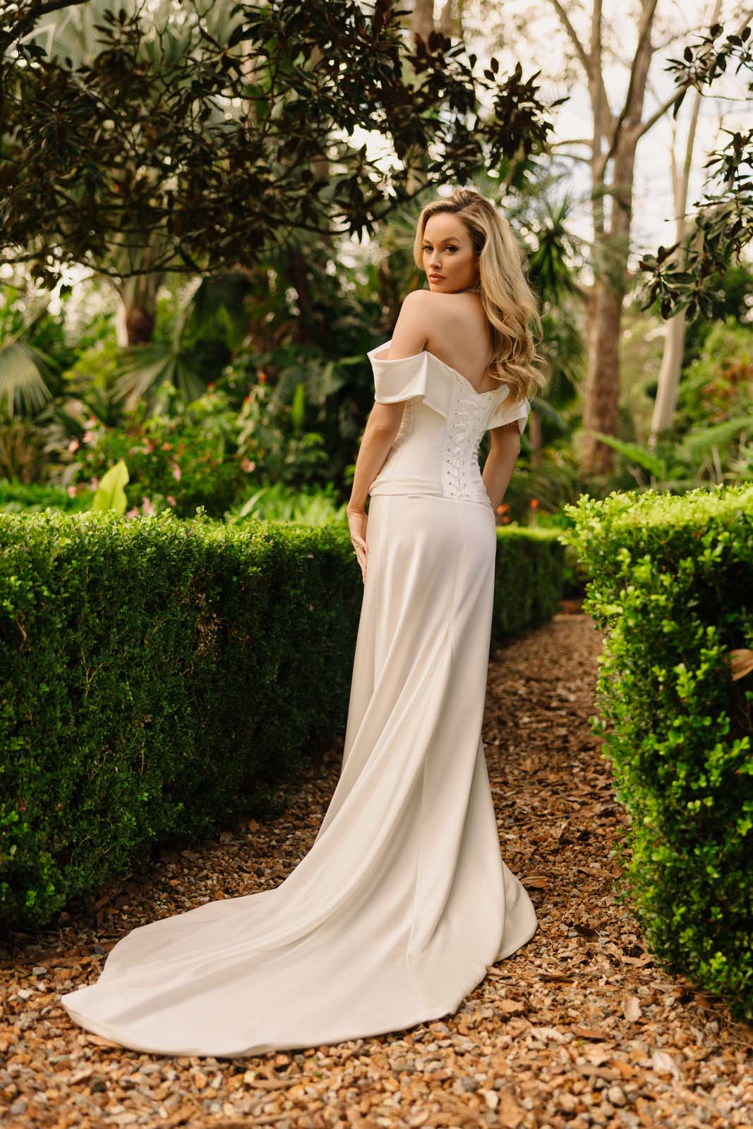 Off the shoulder wedding dress, satin wedding dresses sydney melbourne brisbane, wedding dresses australia