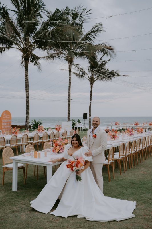 Real Bride wearing a romantic wedding dress by KWH Bridal, Karen Willis Holmes. Wedding Dresses Australia, Wedding dresses Sydney, Wedding Dresses Melbourne, Wedding dresses Brisbane