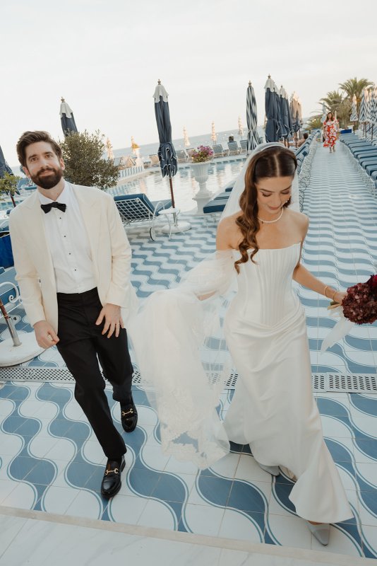 Real Bride wearing a romantic wedding dress by KWH Bridal, Karen Willis Holmes. Wedding Dresses Australia, Wedding dresses Sydney, Wedding Dresses Melbourne, Wedding dresses Brisbane