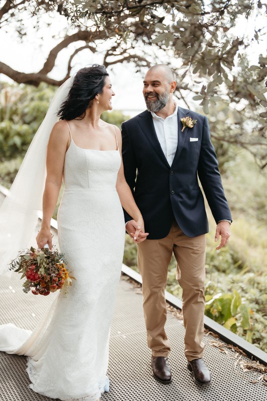 Real Bride wearing a romantic wedding dress by KWH Bridal, Karen Willis Holmes. Wedding Dresses Australia, Wedding dresses Sydney, Wedding Dresses Melbourne, Wedding dresses Brisbane