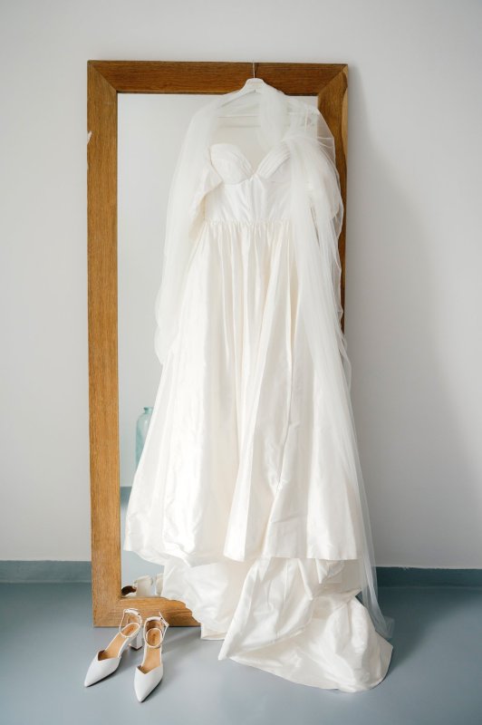 bride wearing a wedding gown