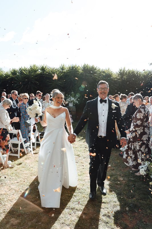 Real Bride wearing a romantic wedding dress by KWH Bridal, Karen Willis Holmes. Wedding Dresses Australia, Wedding dresses Sydney, Wedding Dresses Melbourne, Wedding dresses Brisbane