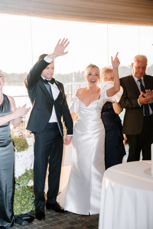 Real Bride wearing a romantic wedding dress by KWH Bridal, Karen Willis Holmes. Wedding Dresses Australia, Wedding dresses Sydney, Wedding Dresses Melbourne, Wedding dresses Brisbane