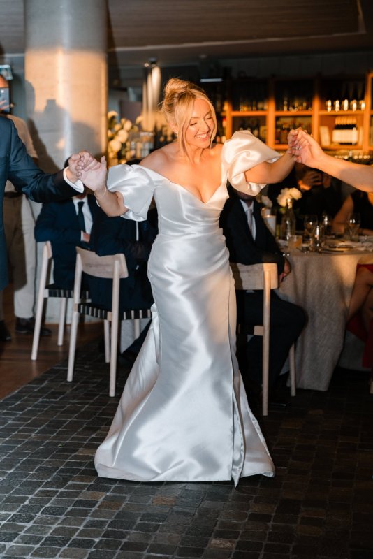 Real Bride wearing a romantic wedding dress by KWH Bridal, Karen Willis Holmes. Wedding Dresses Australia, Wedding dresses Sydney, Wedding Dresses Melbourne, Wedding dresses Brisbane
