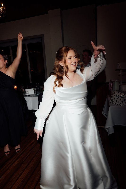 Real Bride wearing a romantic wedding dress by KWH Bridal, Karen Willis Holmes. Wedding Dresses Australia, Wedding dresses Sydney, Wedding Dresses Melbourne, Wedding dresses Brisbane