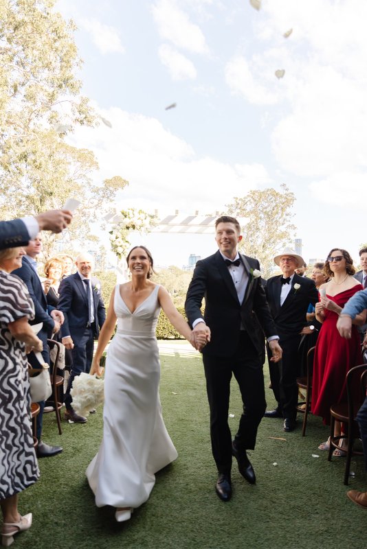 Real Bride wearing a romantic wedding dress by KWH Bridal, Karen Willis Holmes. Wedding Dresses Australia, Wedding dresses Sydney, Wedding Dresses Melbourne, Wedding dresses Brisbane