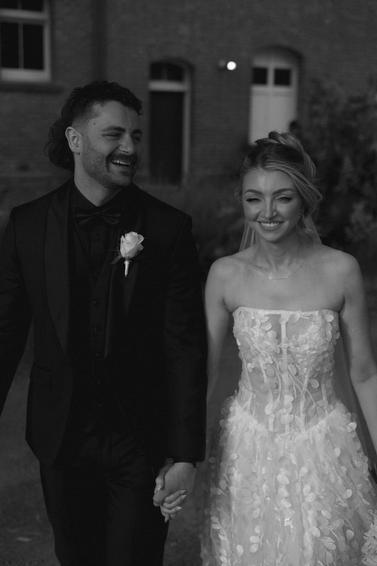 Real Bride wearing a romantic wedding dress by KWH Bridal, Karen Willis Holmes. Wedding Dresses Australia, Wedding dresses Sydney, Wedding Dresses Melbourne, Wedding dresses Brisbane