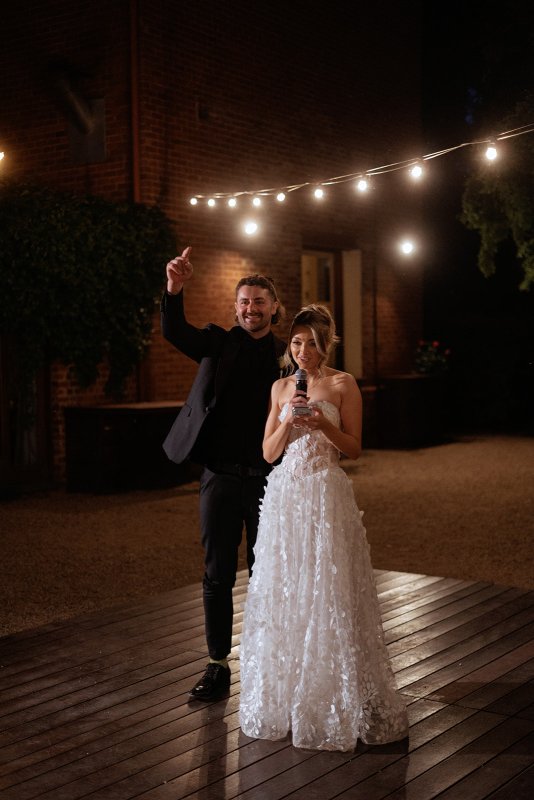 Real Bride wearing a romantic wedding dress by KWH Bridal, Karen Willis Holmes. Wedding Dresses Australia, Wedding dresses Sydney, Wedding Dresses Melbourne, Wedding dresses Brisbane