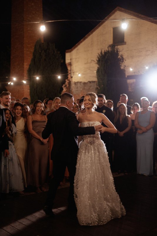 Real Bride wearing a romantic wedding dress by KWH Bridal, Karen Willis Holmes. Wedding Dresses Australia, Wedding dresses Sydney, Wedding Dresses Melbourne, Wedding dresses Brisbane