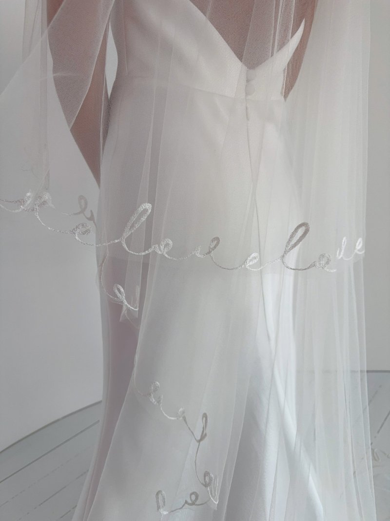 embroidered wedding veil