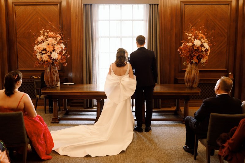 Real Bride wearing a romantic wedding dress by KWH Bridal, Karen Willis Holmes. Wedding Dresses Australia, Wedding dresses Sydney, Wedding Dresses Melbourne, Wedding dresses Brisbane