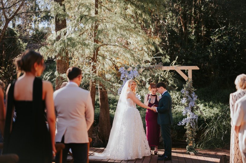 Real Bride wearing a romantic wedding dress by KWH Bridal, Karen Willis Holmes. Wedding Dresses Australia, Wedding dresses Sydney, Wedding Dresses Melbourne, Wedding dresses Brisbane