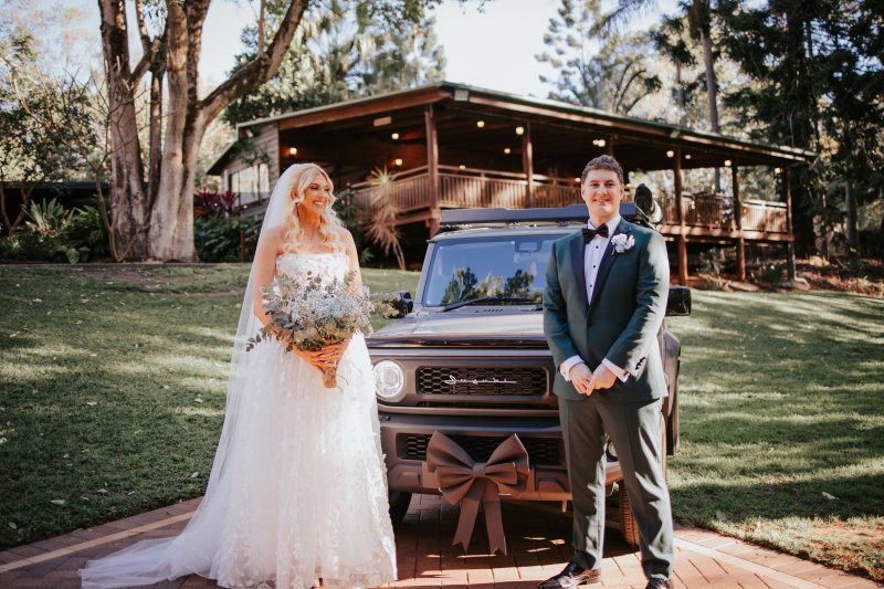 Real Bride wearing a romantic wedding dress by KWH Bridal, Karen Willis Holmes. Wedding Dresses Australia, Wedding dresses Sydney, Wedding Dresses Melbourne, Wedding dresses Brisbane