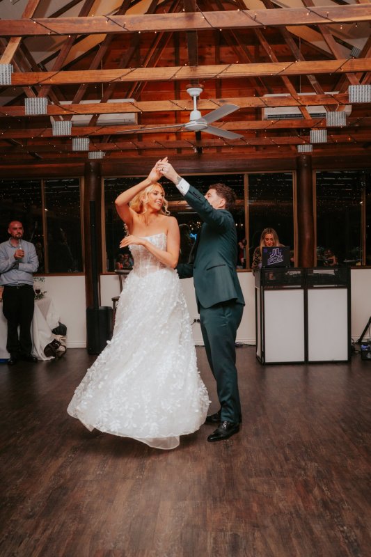 Real Bride wearing a romantic wedding dress by KWH Bridal, Karen Willis Holmes. Wedding Dresses Australia, Wedding dresses Sydney, Wedding Dresses Melbourne, Wedding dresses Brisbane