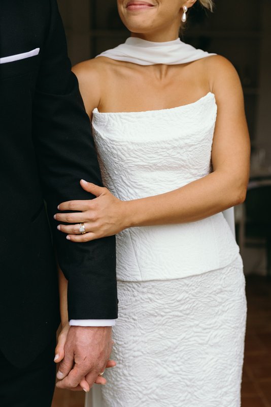 Real Bride wearing a romantic wedding dress by KWH Bridal, Karen Willis Holmes. Wedding Dresses Australia, Wedding dresses Sydney, Wedding Dresses Melbourne, Wedding dresses Brisbane