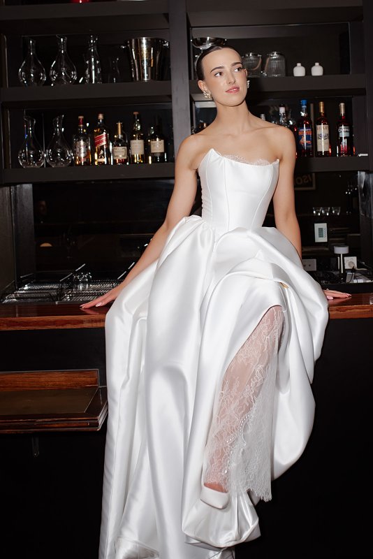 Real Bride wearing a romantic wedding dress by KWH Bridal, Karen Willis Holmes. Wedding Dresses Australia, Wedding dresses Sydney, Wedding Dresses Melbourne, Wedding dresses Brisbane