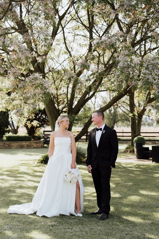 Real Bride wearing a romantic wedding dress by KWH Bridal, Karen Willis Holmes. Wedding Dresses Australia, Wedding dresses Sydney, Wedding Dresses Melbourne, Wedding dresses Brisbane