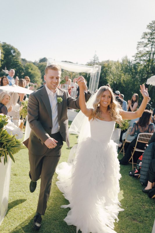 Real Bride wearing a romantic wedding dress by KWH Bridal, Karen Willis Holmes. Wedding Dresses Australia, Wedding dresses Sydney, Wedding Dresses Melbourne, Wedding dresses Brisbane
