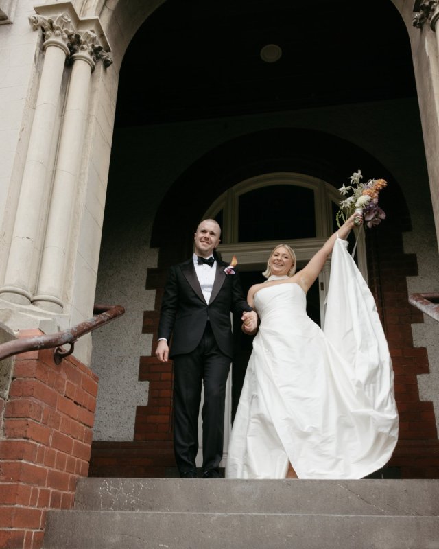 Real Bride wearing a romantic wedding dress by KWH Bridal, Karen Willis Holmes. Wedding Dresses Australia, Wedding dresses Sydney, Wedding Dresses Melbourne, Wedding dresses Brisbane