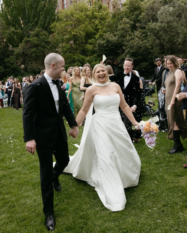 Real Bride wearing a romantic wedding dress by KWH Bridal, Karen Willis Holmes. Wedding Dresses Australia, Wedding dresses Sydney, Wedding Dresses Melbourne, Wedding dresses Brisbane