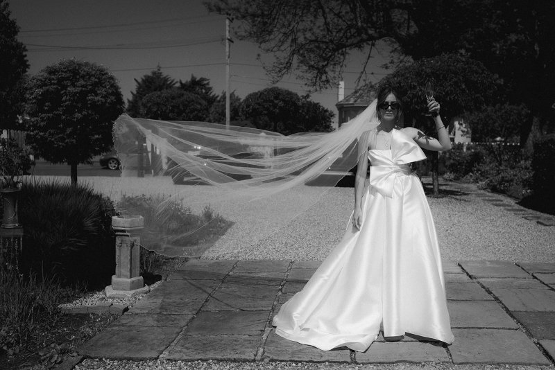 Real Bride wearing a romantic wedding dress by KWH Bridal, Karen Willis Holmes. Wedding Dresses Australia, Wedding dresses Sydney, Wedding Dresses Melbourne, Wedding dresses Brisbane