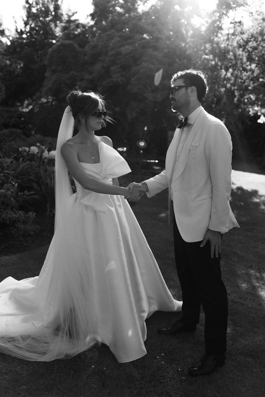 Real Bride wearing a romantic wedding dress by KWH Bridal, Karen Willis Holmes. Wedding Dresses Australia, Wedding dresses Sydney, Wedding Dresses Melbourne, Wedding dresses Brisbane