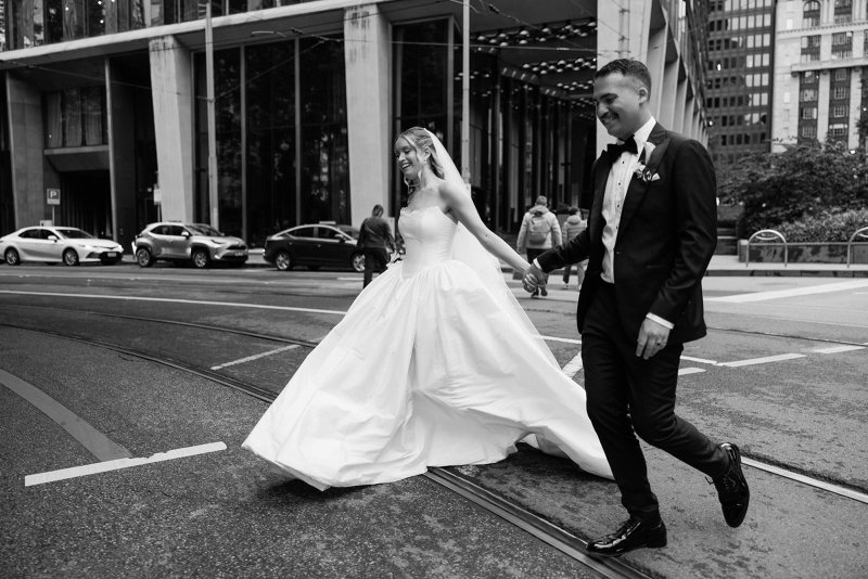 Real Bride wearing a romantic wedding dress by KWH Bridal, Karen Willis Holmes. Wedding Dresses Australia, Wedding dresses Sydney, Wedding Dresses Melbourne, Wedding dresses Brisbane