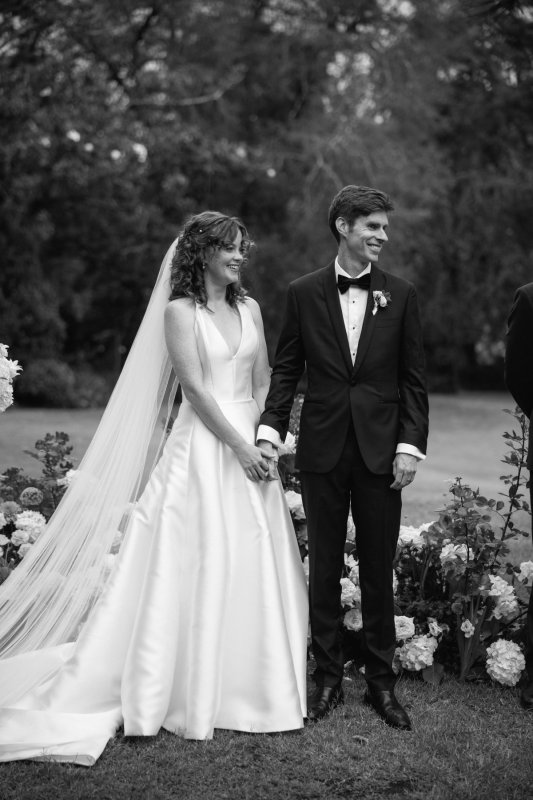 Real Bride wearing a romantic wedding dress by KWH Bridal, Karen Willis Holmes. Wedding Dresses Australia, Wedding dresses Sydney, Wedding Dresses Melbourne, Wedding dresses Brisbane