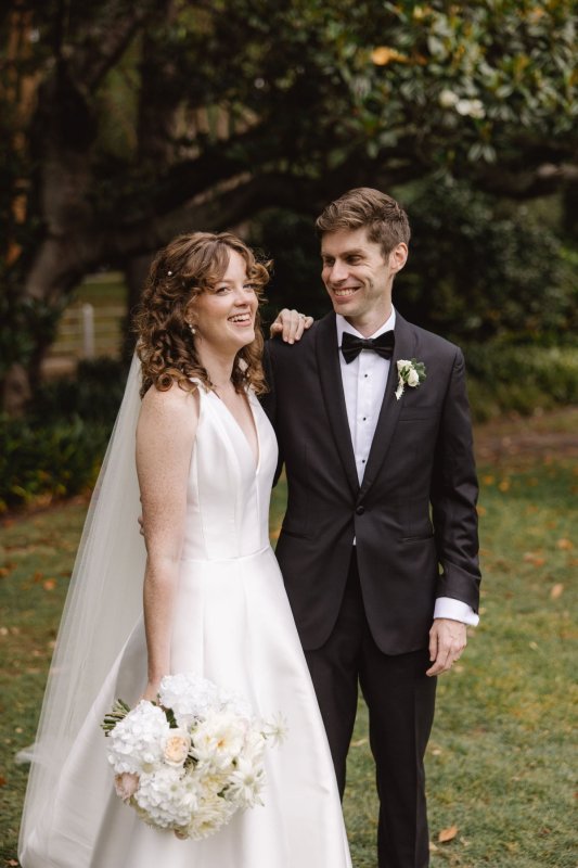 Real Bride wearing a romantic wedding dress by KWH Bridal, Karen Willis Holmes. Wedding Dresses Australia, Wedding dresses Sydney, Wedding Dresses Melbourne, Wedding dresses Brisbane